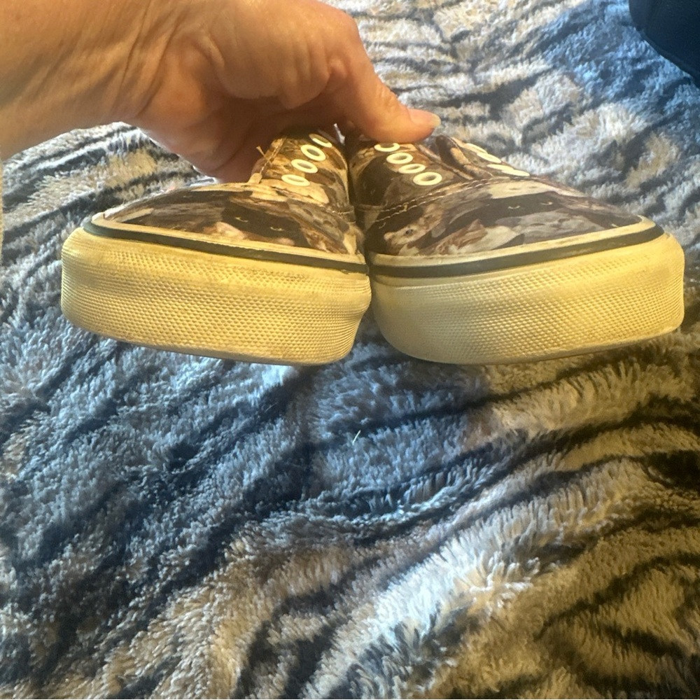 Vans Cat Print Sneakers with Orange Interior - Picture 16 of 16